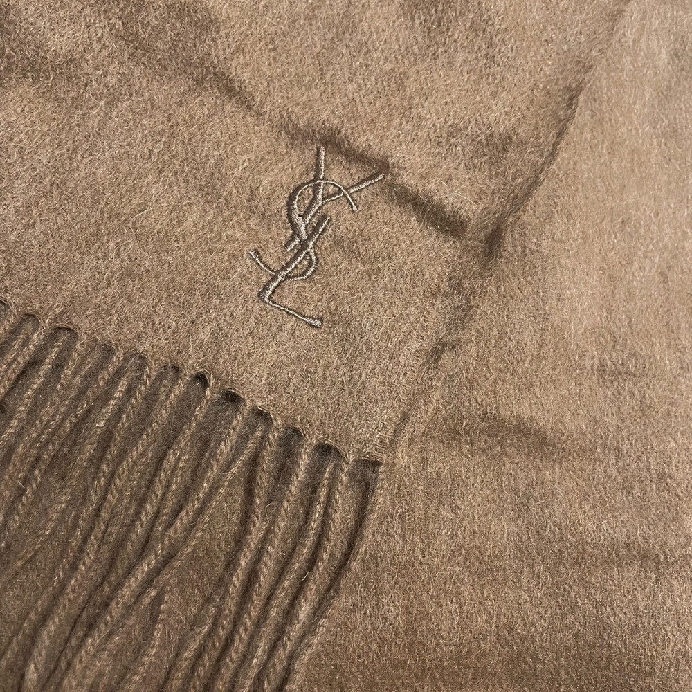 YSL cashmere wool scarf